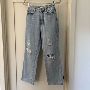 Zara Light Wash Boot Cut Boyfriend Jeans 2